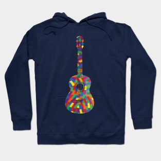 Classical Guitar Colorful Texture Hoodie